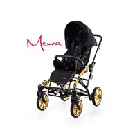 Mewa stroller (black-gold)